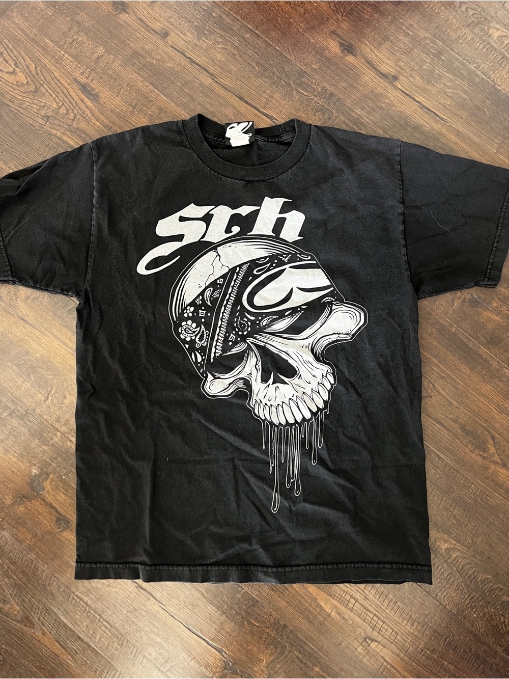 SRH Black Skull Bandana Graphic Tee - Men's Short Sleeve